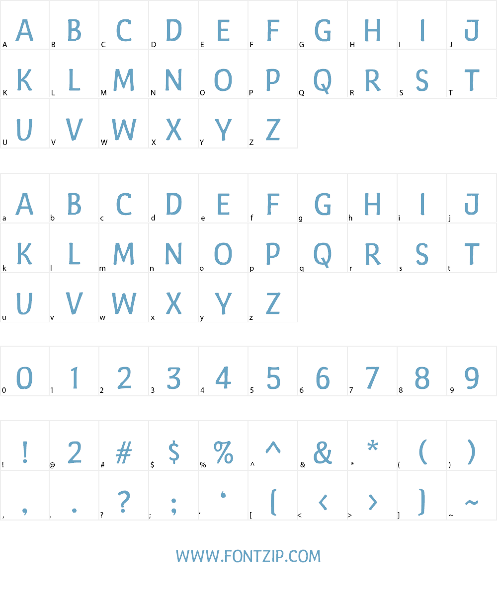 Varoge Saro Noest Font Character